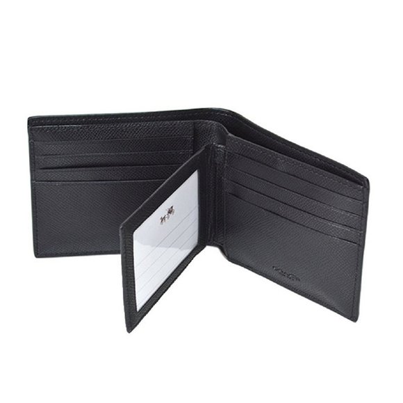(COACH F74974)LEATHER COMPACT ID WALLET - Picture 6 of 6